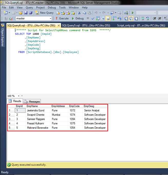Generate Database Script In SQL Server 2012